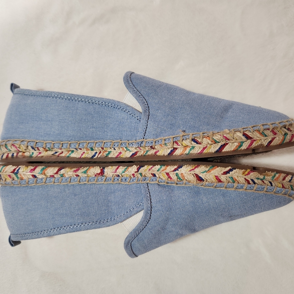 Talbots Women's Blue Espadrils Flat Slip-On Shoes, Size 8 - Picture 5 of 11